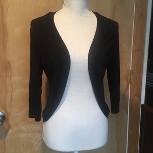 k & c Black Shrug 3/4 sleeve
